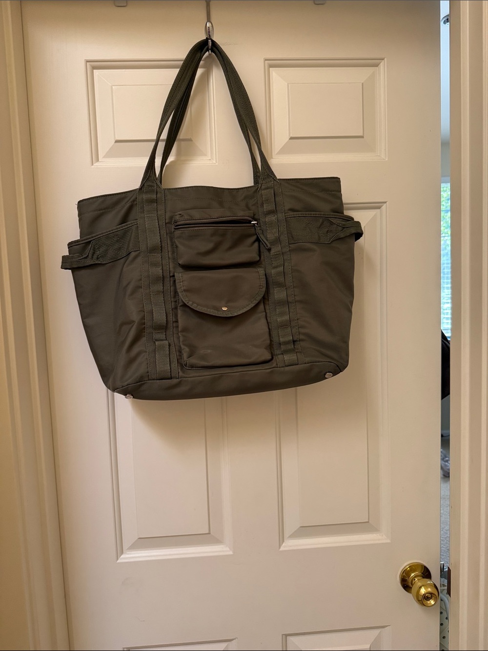 Tommy Bahama Go Everywhere Cargo Large Travel Tote Bag Olive Green